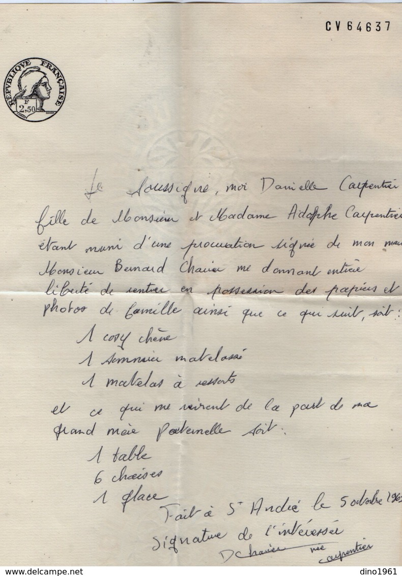 VP13.575 - TOULON & SAINT ANDRE LEZ LILLE 1963 - Lettre Du Caporal CHARIER Du 4 ème Rgt D'Infanterie De Marine - Documenti