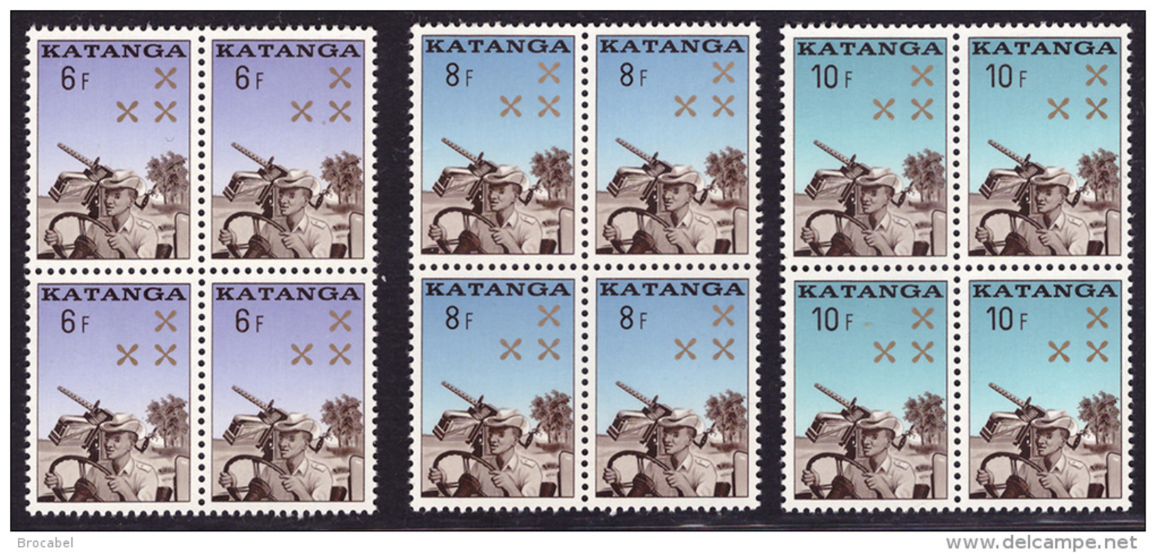 Katanga 0079/81**x4 Gendarmerie Katangaise MNH - Katanga