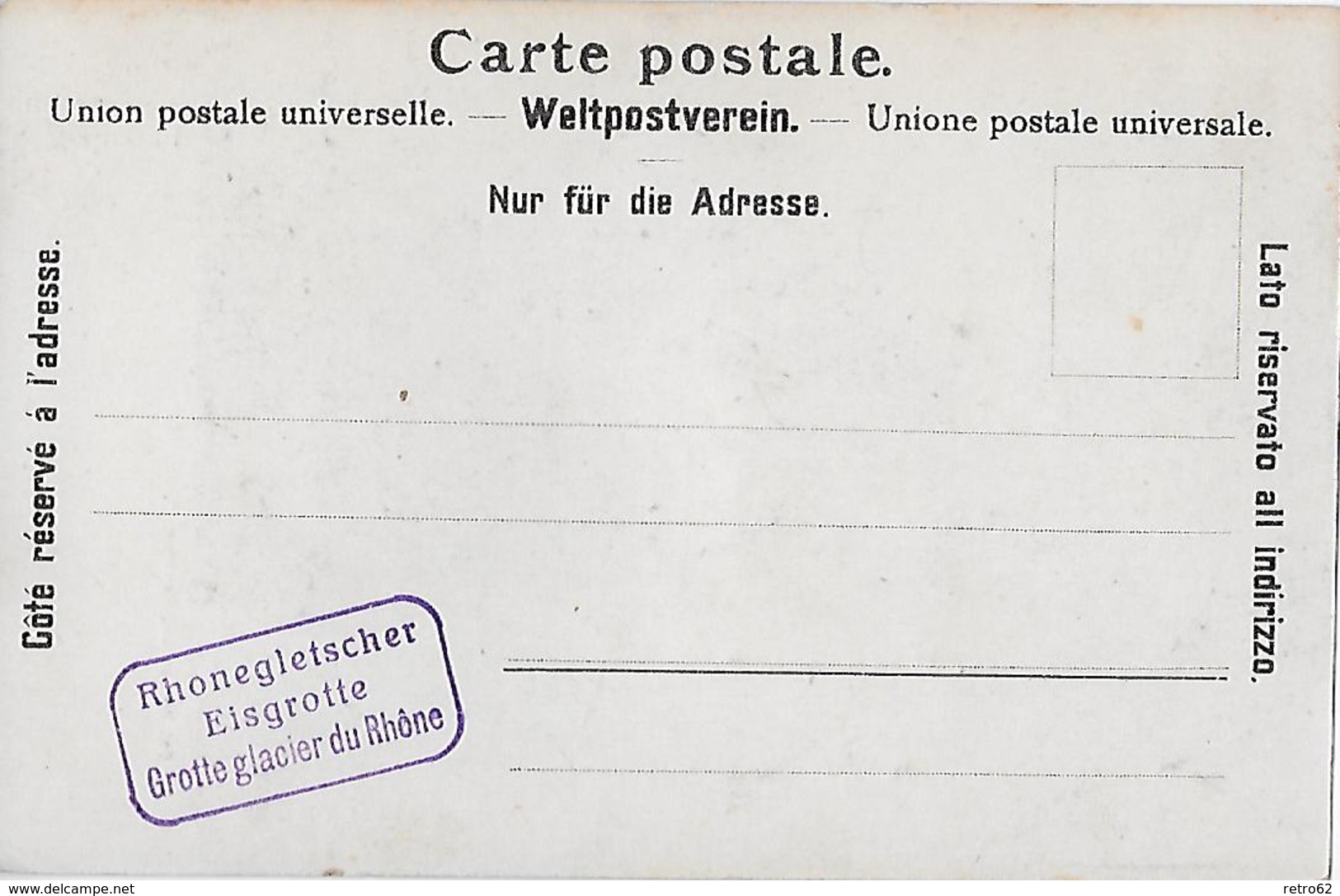 FURKASTRASSE - 5er Pferdegespann Beim Rhonegletscher Oberhalb Des Hotels, Ca.1900 - Sonstige & Ohne Zuordnung