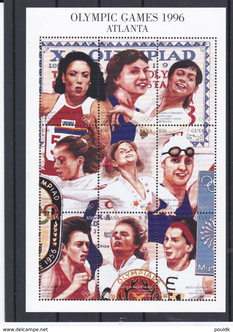 Guyana 1996 Atlanta Olympic Games Souvenir Sheet MNH/** (M43) - Verano 1996: Atlanta