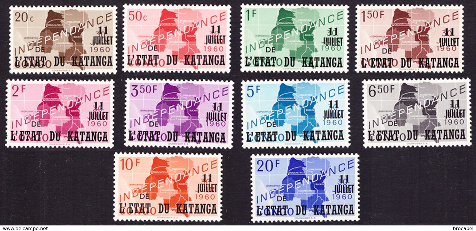 Katanga 0040/49 Indépendance  Infimes Pointes De Rouille --- PROMO - Katanga