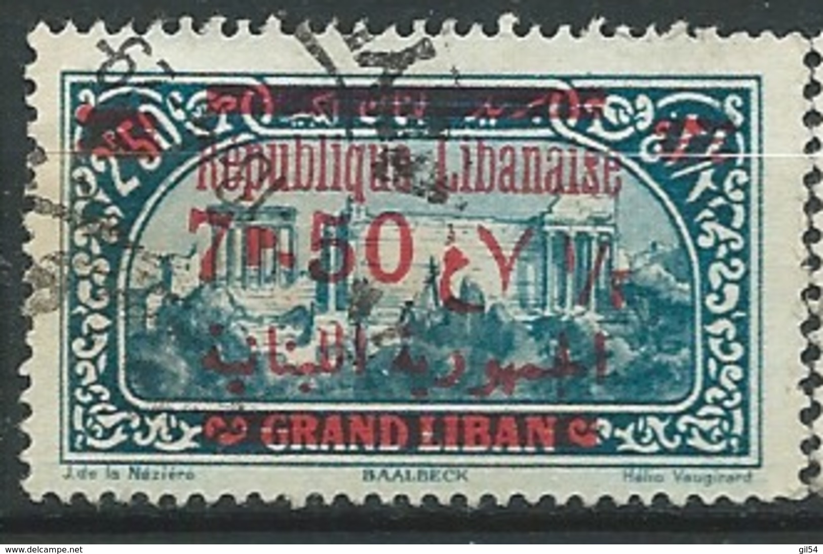 Grand Liban - Yvert N° 107 Oblitéré  -  Ai 27220 - Oblitérés