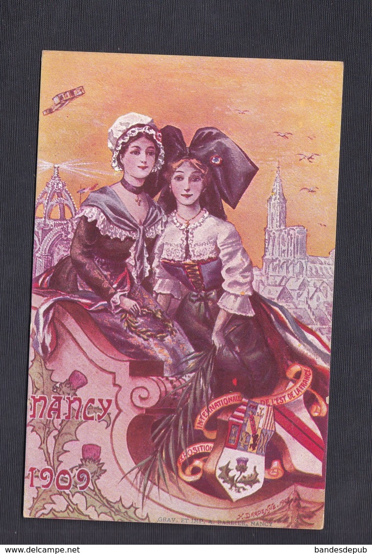 Prix Fixe Nancy Exposition Internationale De L'Est De La France ( Ill. H. Dardenne Art Nouveau Chardon Alsace Lorraine ) - Nancy