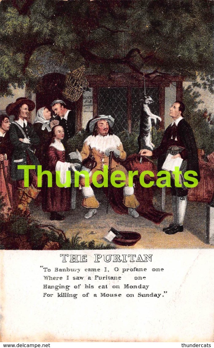 CPA THE PURITAN HANGING CAT CHAT - Autres & Non Classés