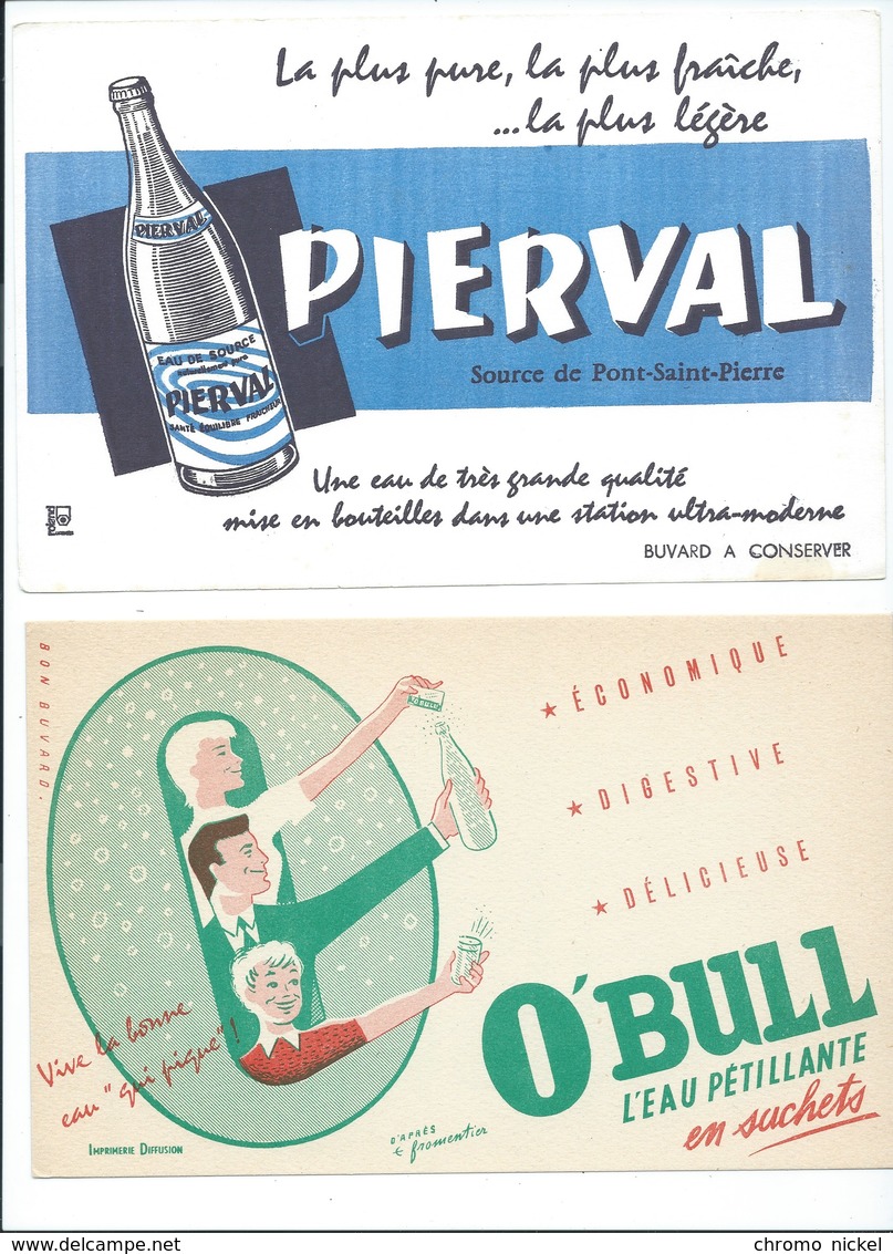 BUVARD X 2  O'BULL  PIERVAL Bien - Alimentaire