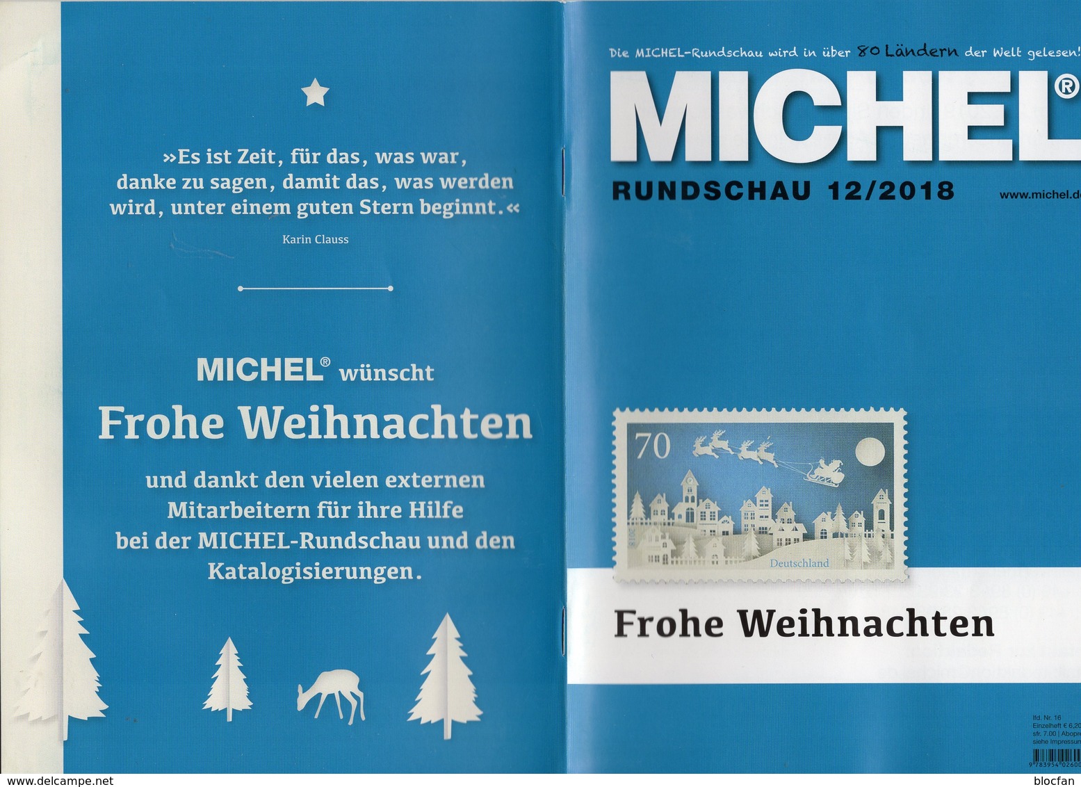 Briefmarken MICHEL Rundschau 12/2018 New 6€ Stamp Of The World Catalogue/magacine Of Germany ISBN 978-3-95402-600-5 - Encyclopedias