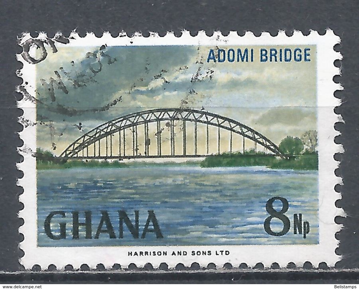 Ghana 1967. Scott #293 (U) Adomi Bridge, Volta River * - Ghana (1957-...)