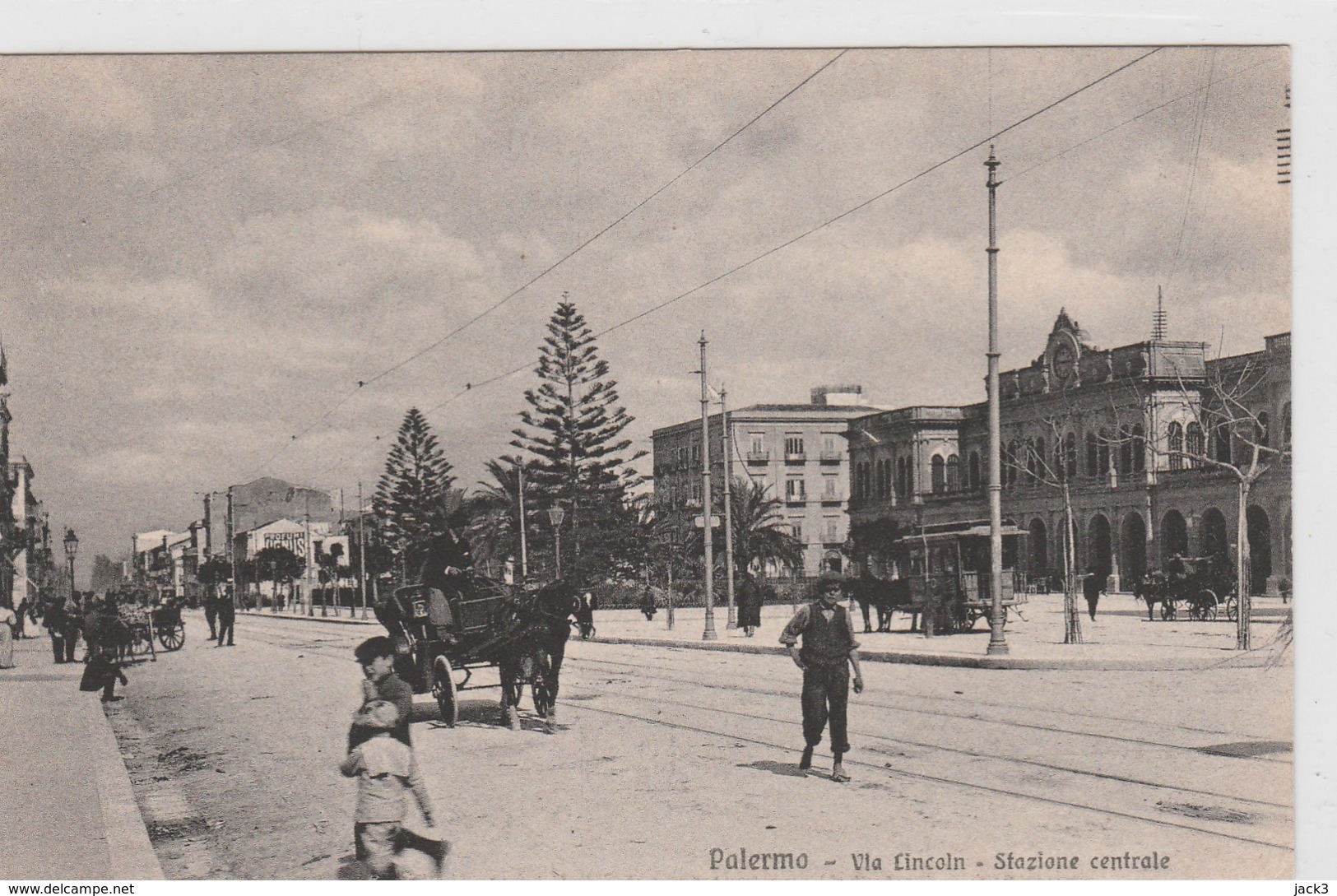 Cartolina - Palermo - Via Lincoln - Stazione Centrale - Non   Viaggiata - Palermo