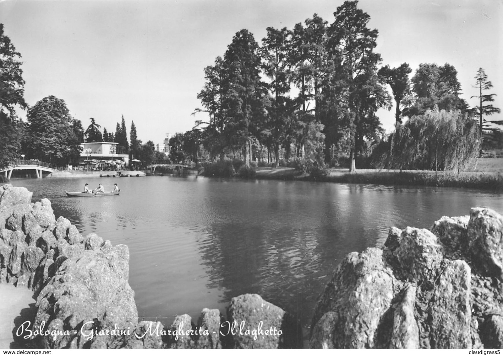 0306" BOLOGNA - GIARDINI MARGHERITA - IL LAGHETTO" .- CART. ORIG. SPED. - Bologna