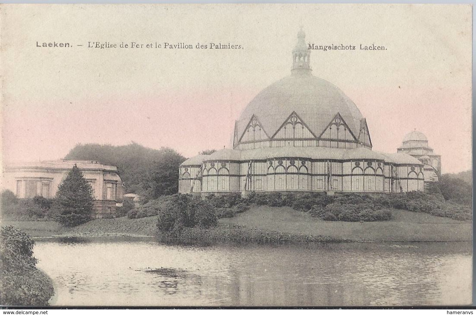 Laeken - Laken - L'Eglise De Fer Et Le Pavillon Des Palmiers - HP1544 - Altri & Non Classificati