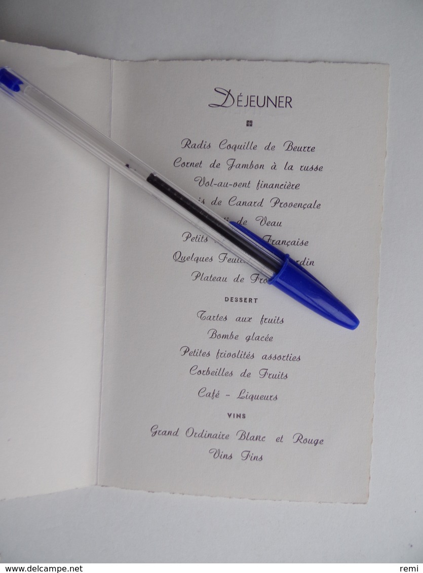 Souvenir De MARIAGE 27 Avril 1960 Avec Menu Image Pieuse Religion - Mariage