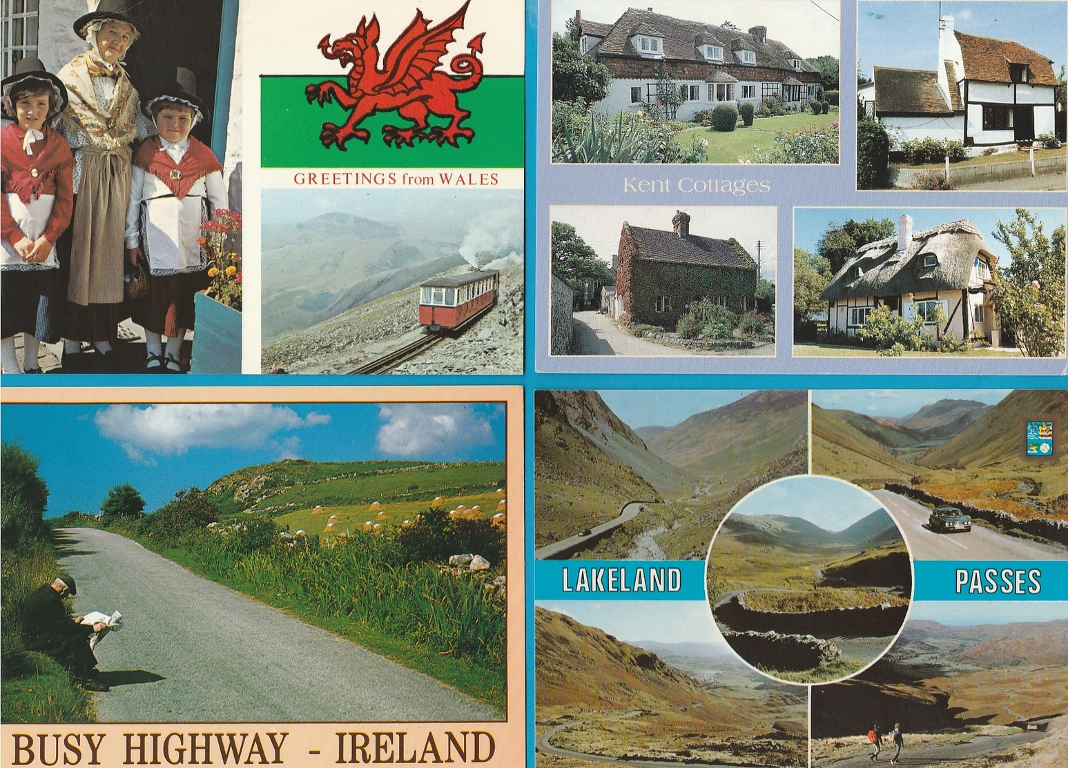 United Kingdom, Verenigd Koninkrijk, Lot van 60 Postkaarten, Postcards