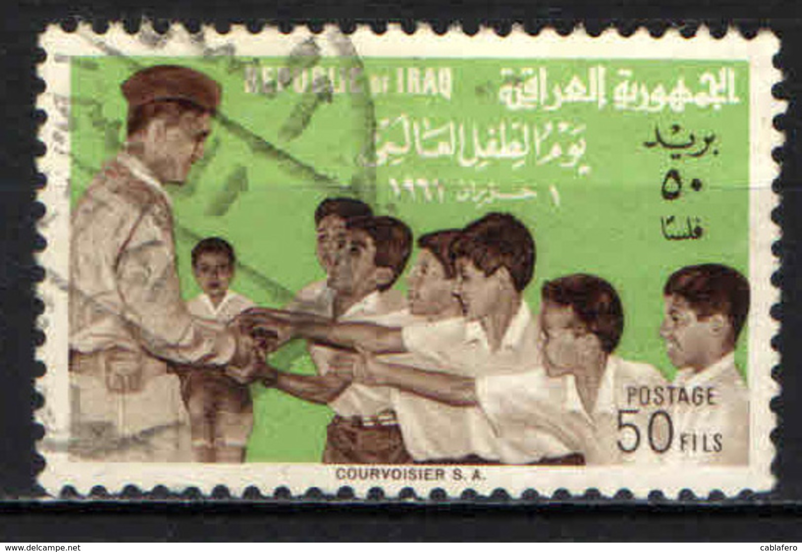 IRAQ - 1961 - GIORNATA MONDIALE DEL FANCIULLO - ABDUL KARIM KASSEM - USATO - Iraq