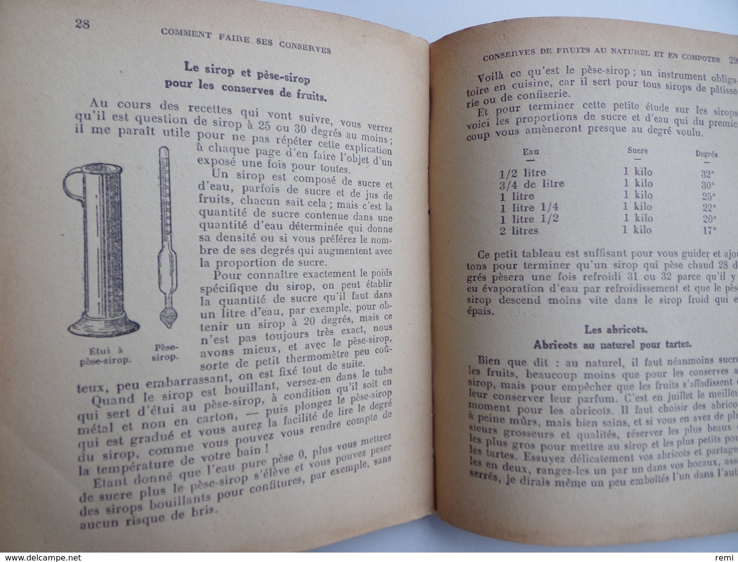 Livre de cuisine COMMENT FAIRE SES CONSERVES H.P.PELLAPRAT Flammarion 1942