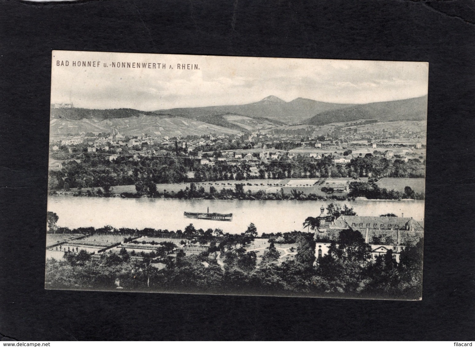 82151   Germania,  Bad Honnef U. Nonnenwerth A. Rhein,  VG  1913 - Bad Honnef