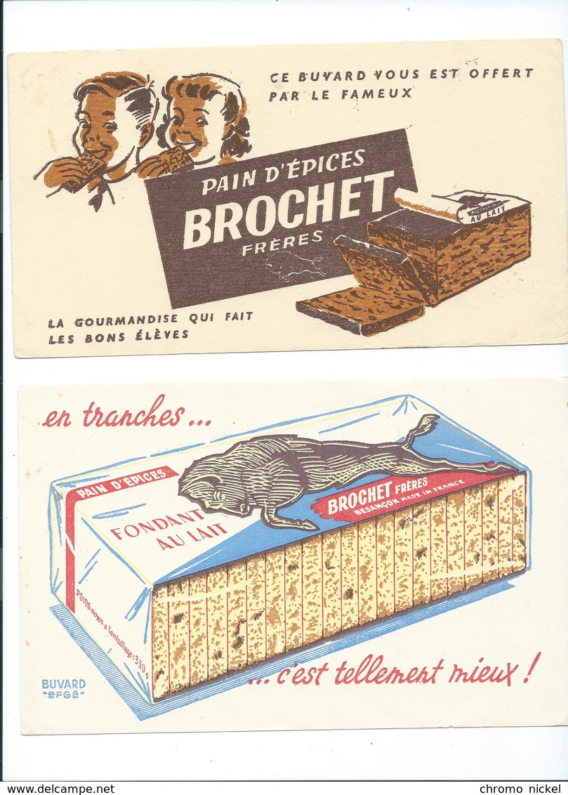 BUVARD X 2 Pain D'épices BROCHET Frères Bien - Pain D'épices