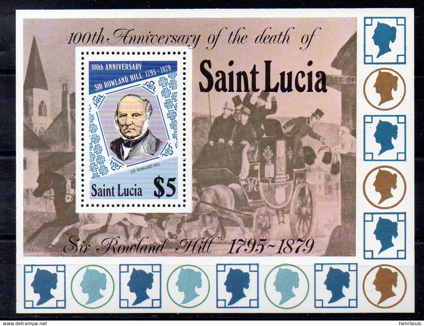 SAINTE LUCIE  Timbre Neuf ** De 1979   ( Ref 5851 )   Rowland Hill - St.Lucia (1979-...)