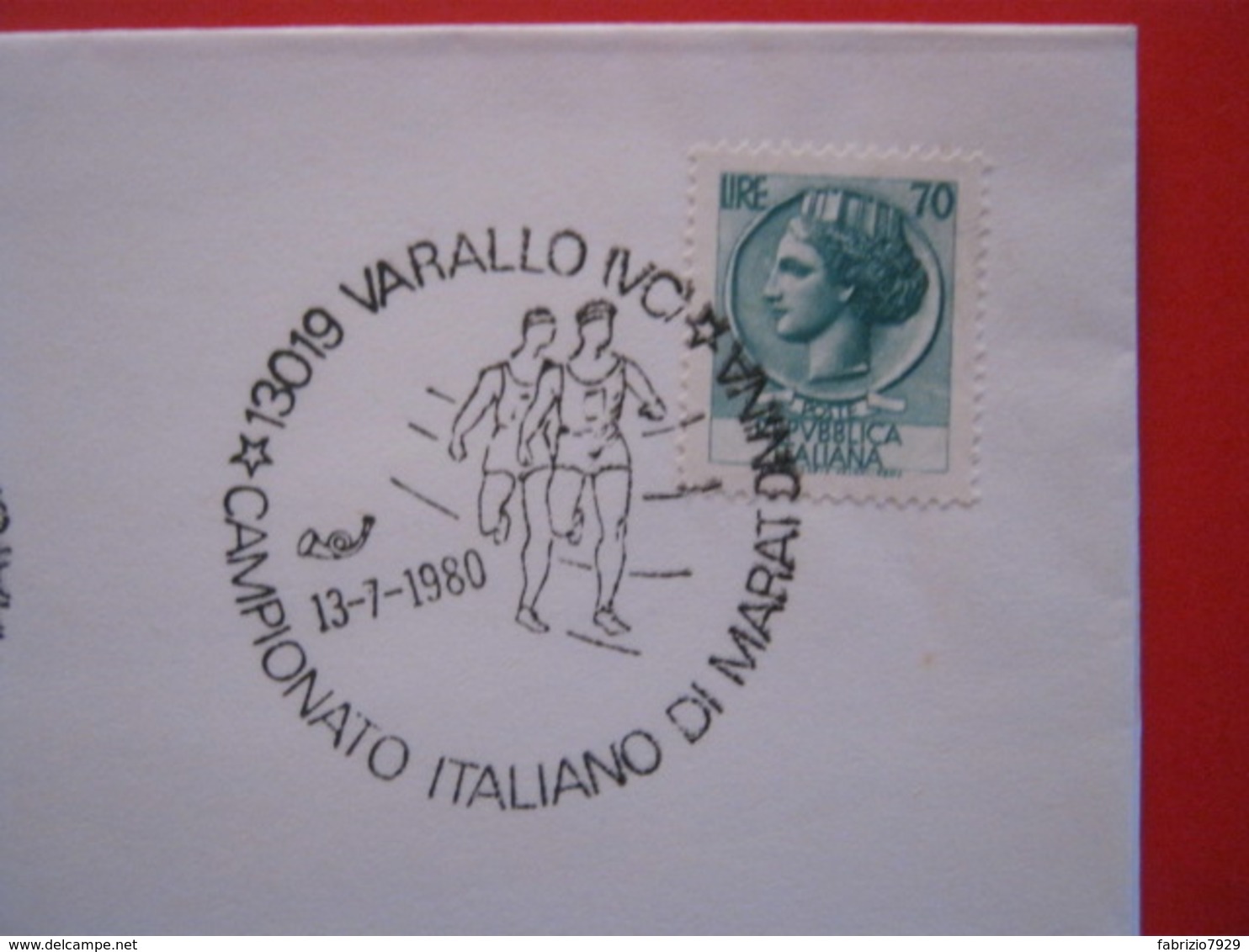 A.02 ITALIA ANNULLO - 1980 VARALLO VALSESIA VERCELLI CAMPIONATO ITALIANO DI MARATONINA - Atletiek
