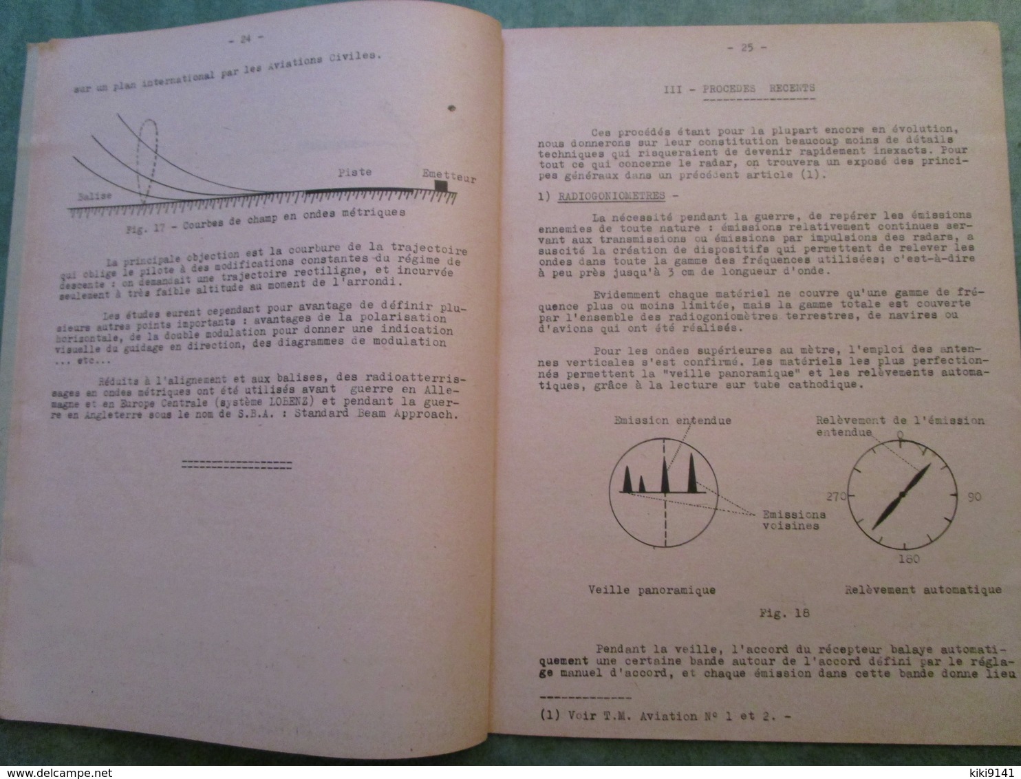 LA RADIONAVIGATION Par F. PENIN : Ingénieur En Chef Militaire De L'Air (46 Pages) - Manuali