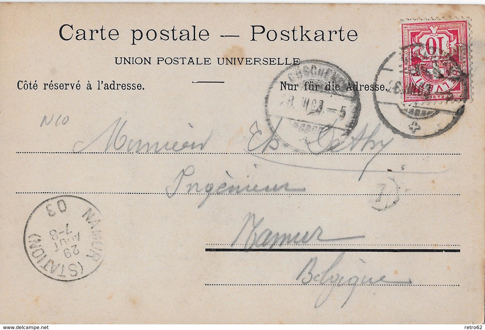 SCHWEIZERISCHE GEBIRGSPOST → Poste De Montagne, Gotthardpost Anno 1903 - Mon