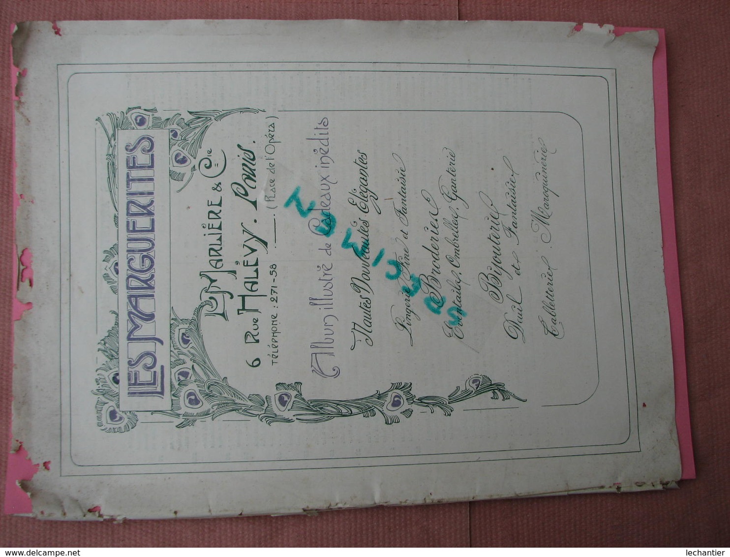Catalogue"LES MARGUERITES" 1906 Bijoux,Eventails,Ombrelles,Ganterie, Etc Trés Beaux Clichés Papier Glacé (superbe) - Autres & Non Classés