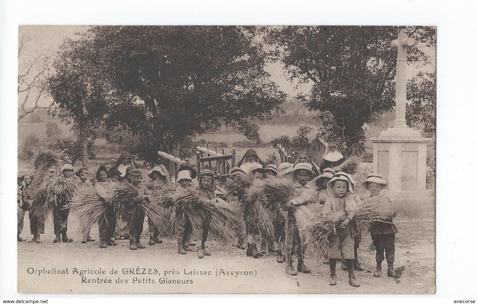 Orphelinat Agricole De GREZES, Près De Laissac (Aveyron) - Rentrée Des Petits Glaneurs - Autres & Non Classés