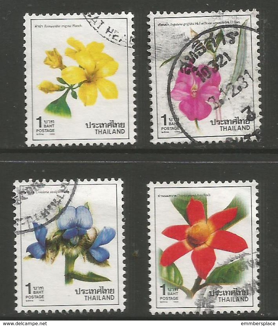 Thailand - 1988 Flowers Used   Sc 1274-7 - Thailand