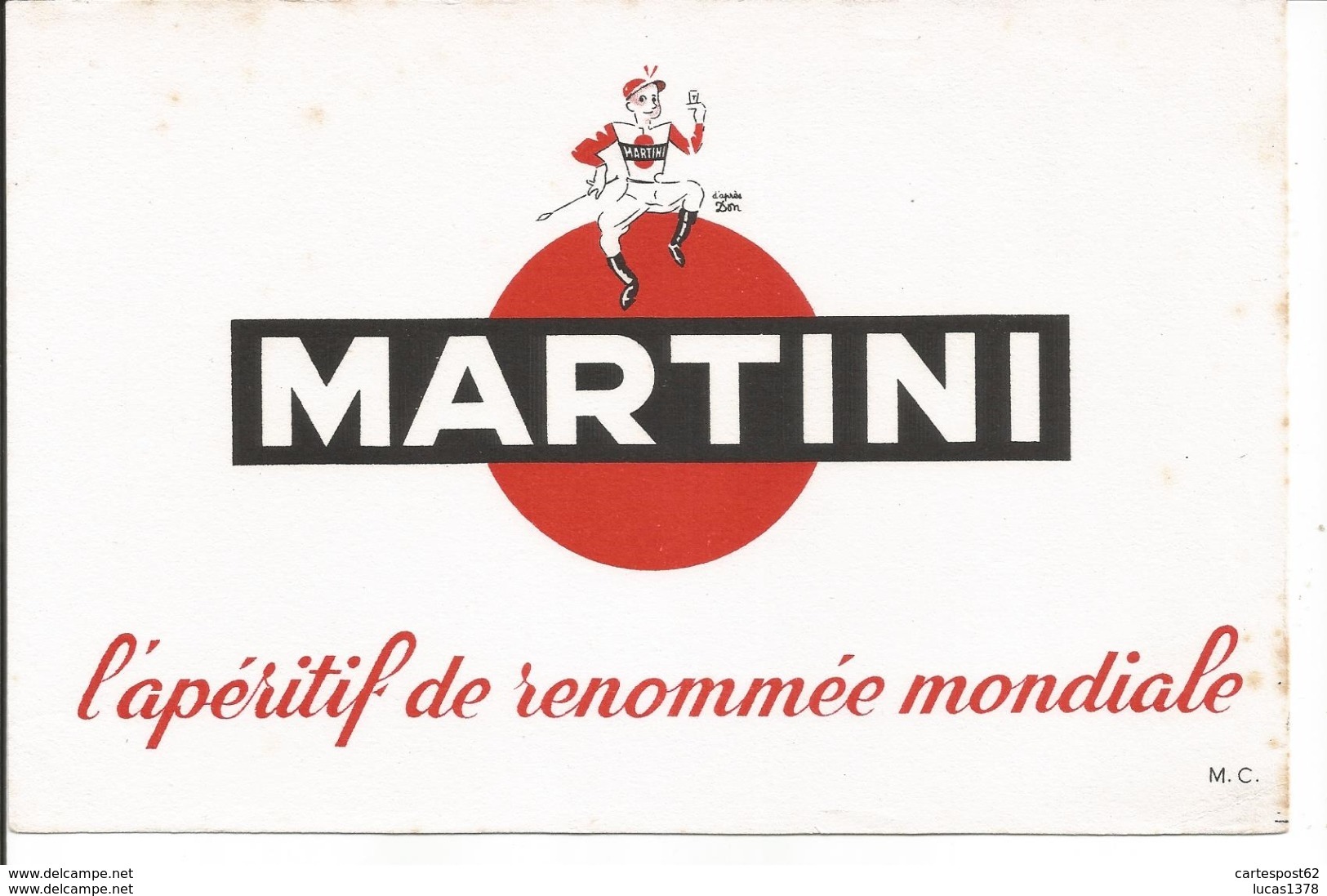 MARTINI L APERITIF DE RENOMMEE MONDIALE - Schnaps & Bier