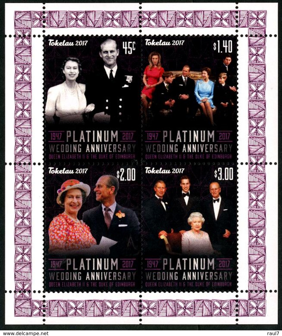 Tokelau - 2017 - Noces De Platine Reine Elizabeth II - BF Neufs // Mnh - Tokelau