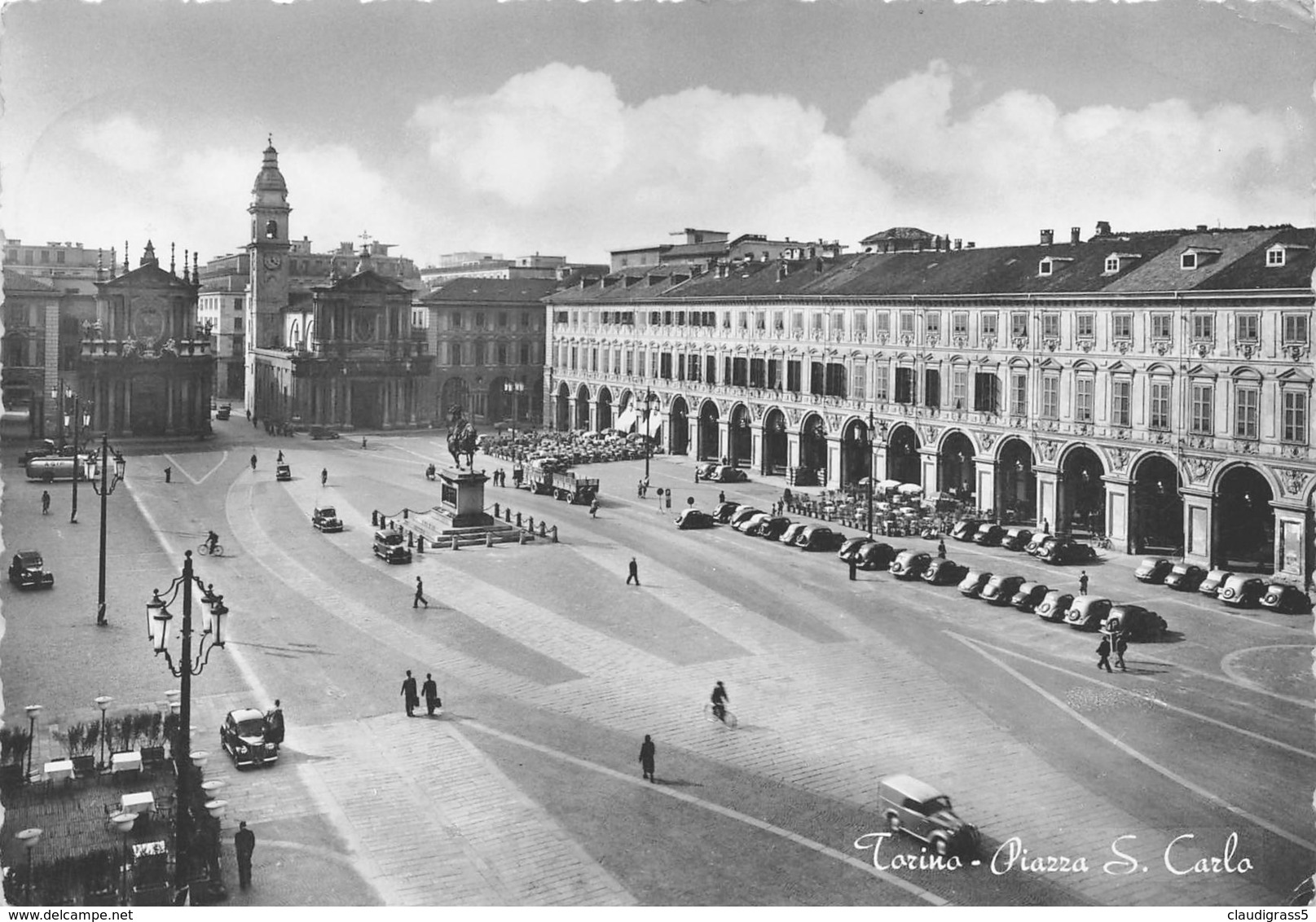 0322 " TORINO - PZA SAN CARLO  " .- CART. ORIG. SPED. - Places