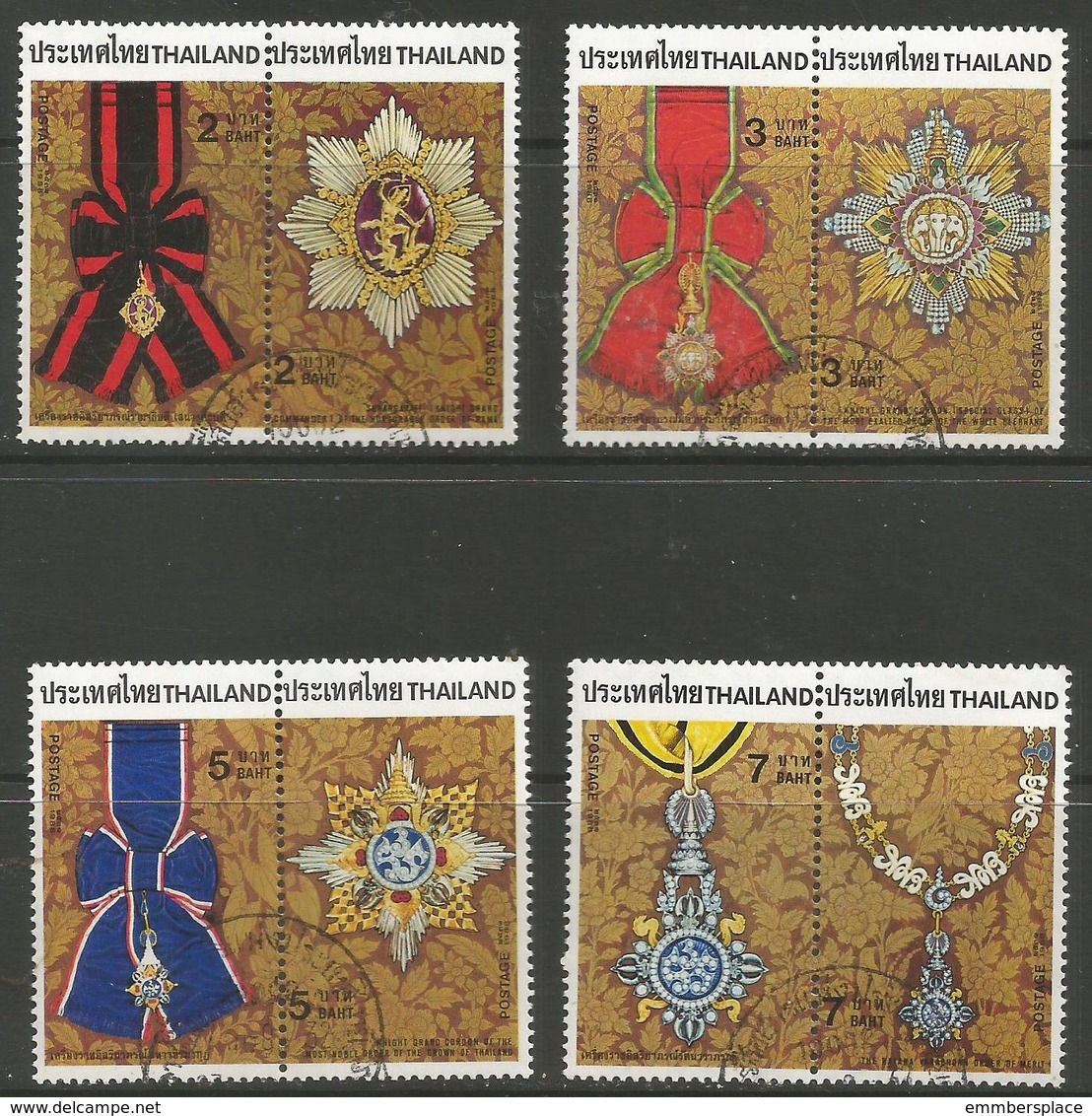 Thailand - 1988 Royal Insignias Used   Sc 1278-85 - Thailand