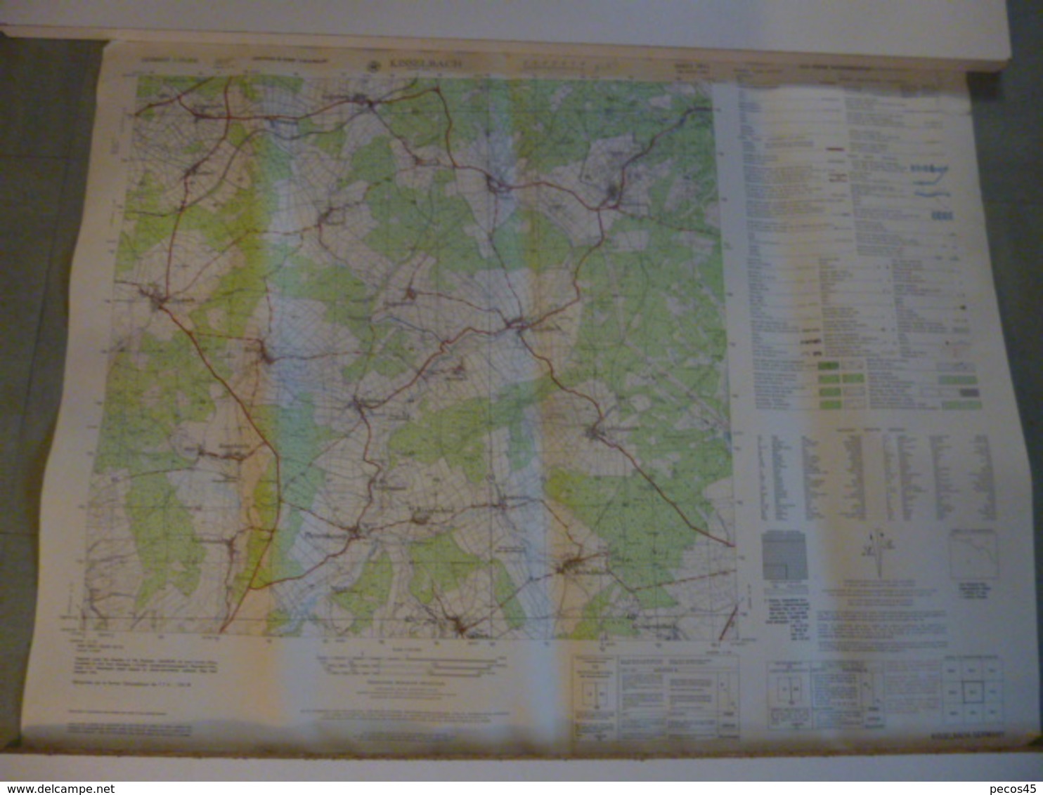 Carte Du Sce Géo Des F.F.A. : KISSELBACH (D - Rheinland-Pfalz) - 1/25 000ème - 1956. - Cartes Topographiques