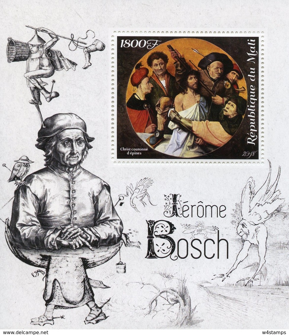 Mali 2018 MNH Hieronymus Bosch Painter 1v Set Art Religious Paintings Stamps - Religious