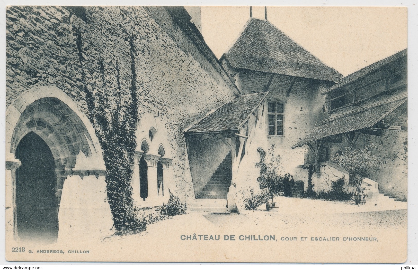 1929 Château De Chillon - Cour Et Escailier D' Honneur - Autres & Non Classés