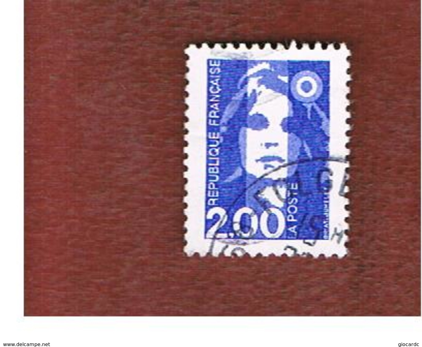 FRANCIA (FRANCE) - SG 2912 - 1994  MARIANNE OF BRIAT  2,00 BLUE   -    USED - Usati