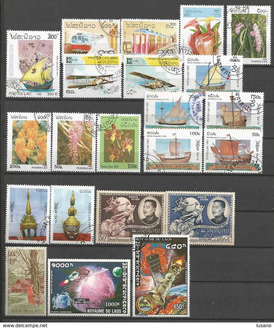 Laos - Collection d'oblitérés (avec quelques neufs)