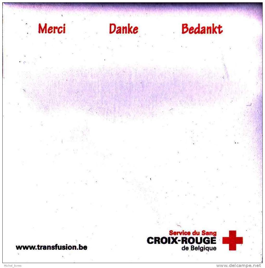 Croix-rouge De Belgique - Service Du Sang - Bloc De Post-it Note - Trilingue F-N-D - Etat Neuf - Autres & Non Classés