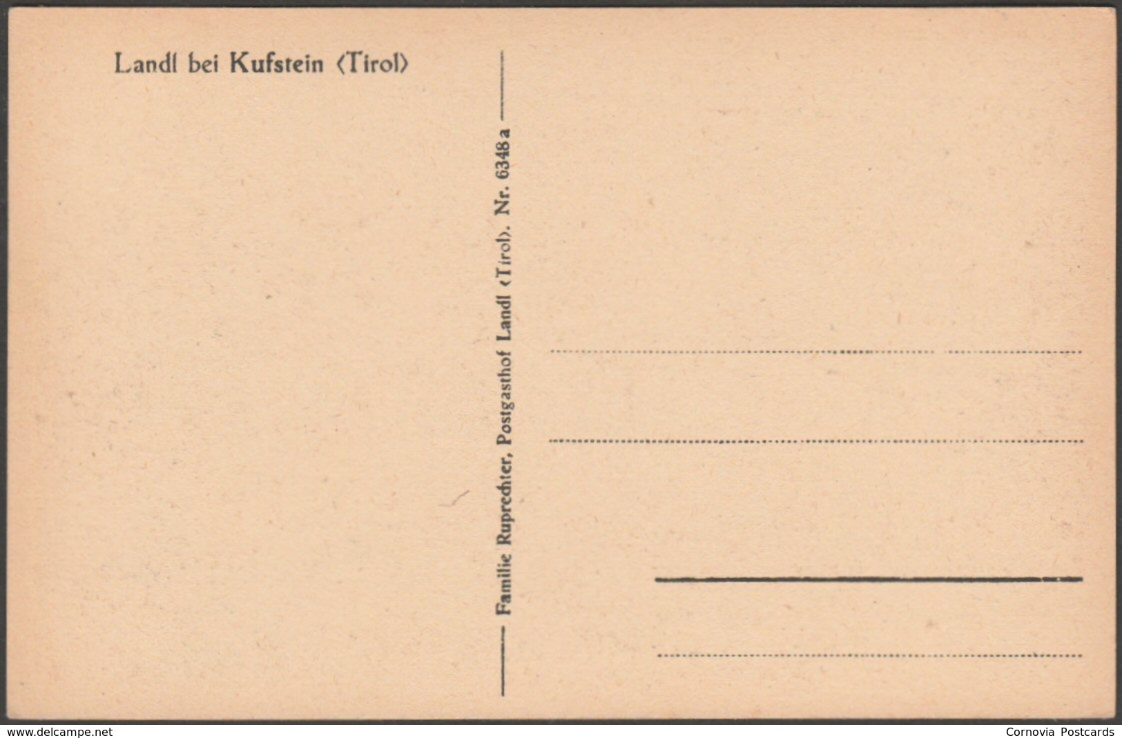 Landl Bei Kufstein, Tirol, C.1920s - Ruprechter AK - Other & Unclassified