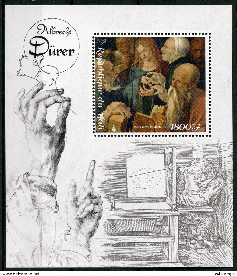 Mali 2018 MNH Albrecht Durer Painter 1v S/S Religious Art Paintings Stamps - Religieux