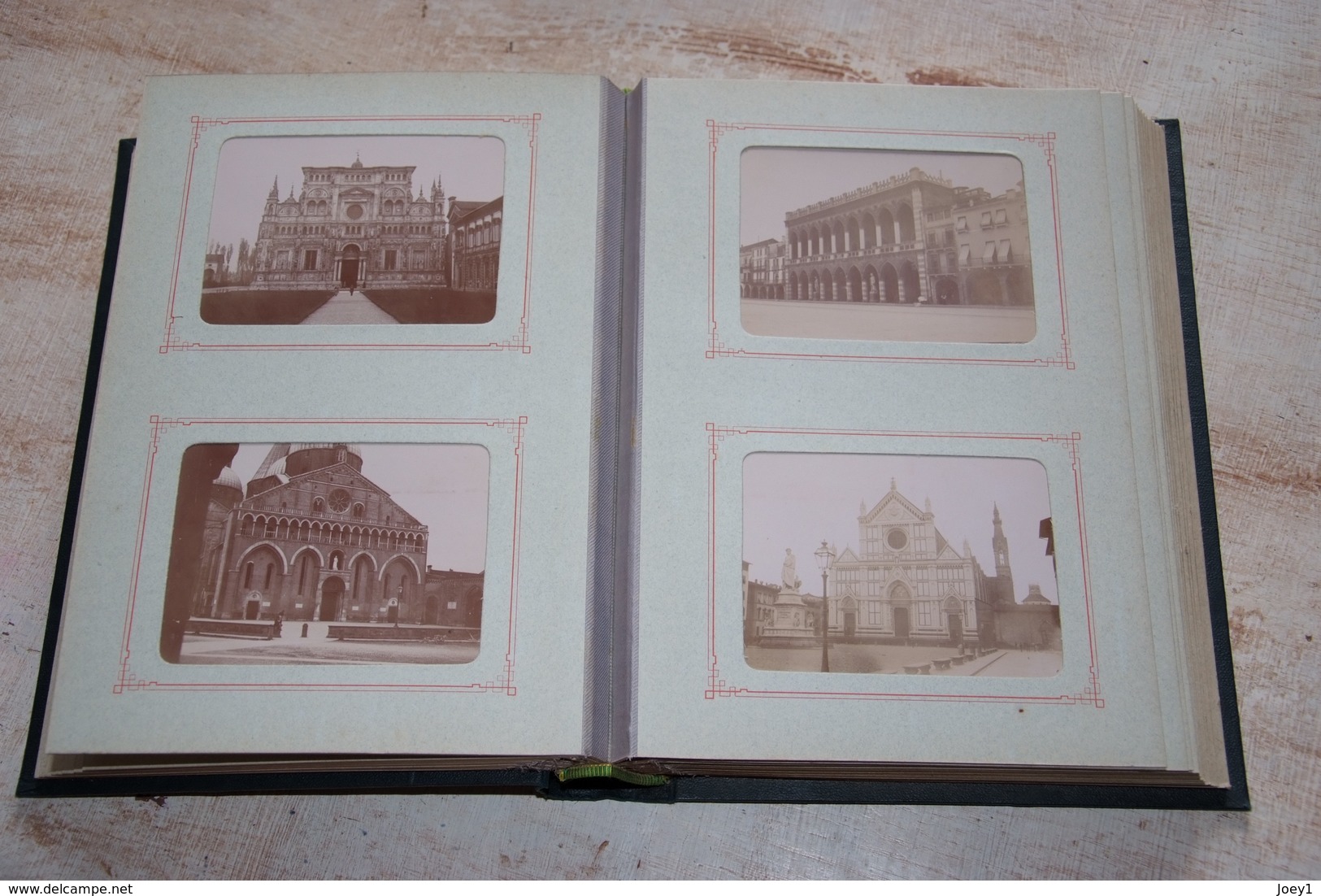 Magnifique album photo 1900,Nice,Monte Carlo,Florence,Turin,Naples,Venise,Pise,Padoue, avec vues animées