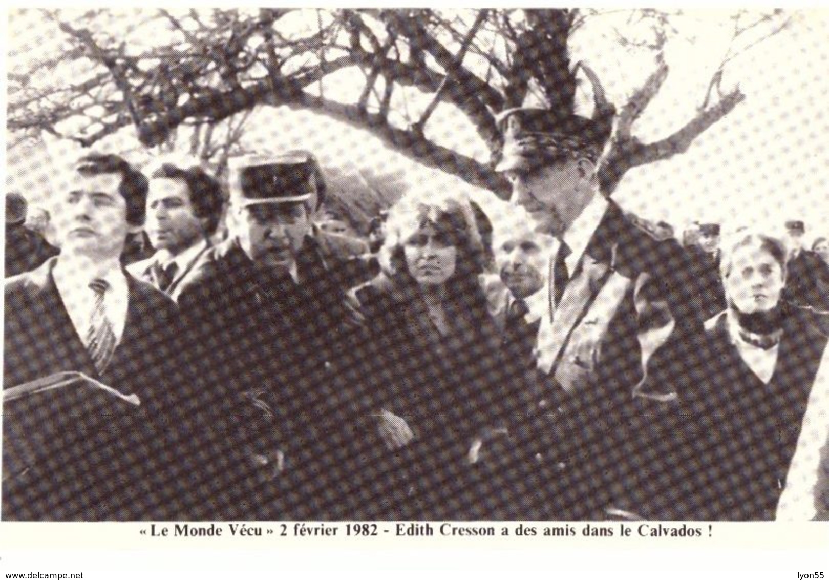 Le Monde Vécu  Carte Numérotée 219 2 Février 1982 Edith Cresson A Des Amis Dans Le Calvados - Histoire