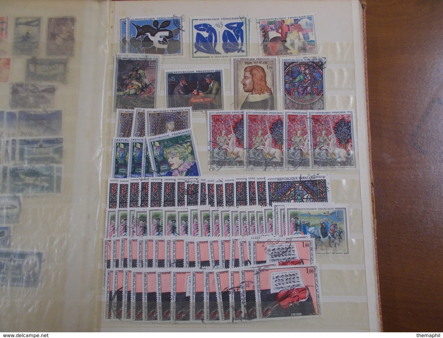 lot n° 979 FRANCE stock   obl. en 2 classeurs ,  no paypal