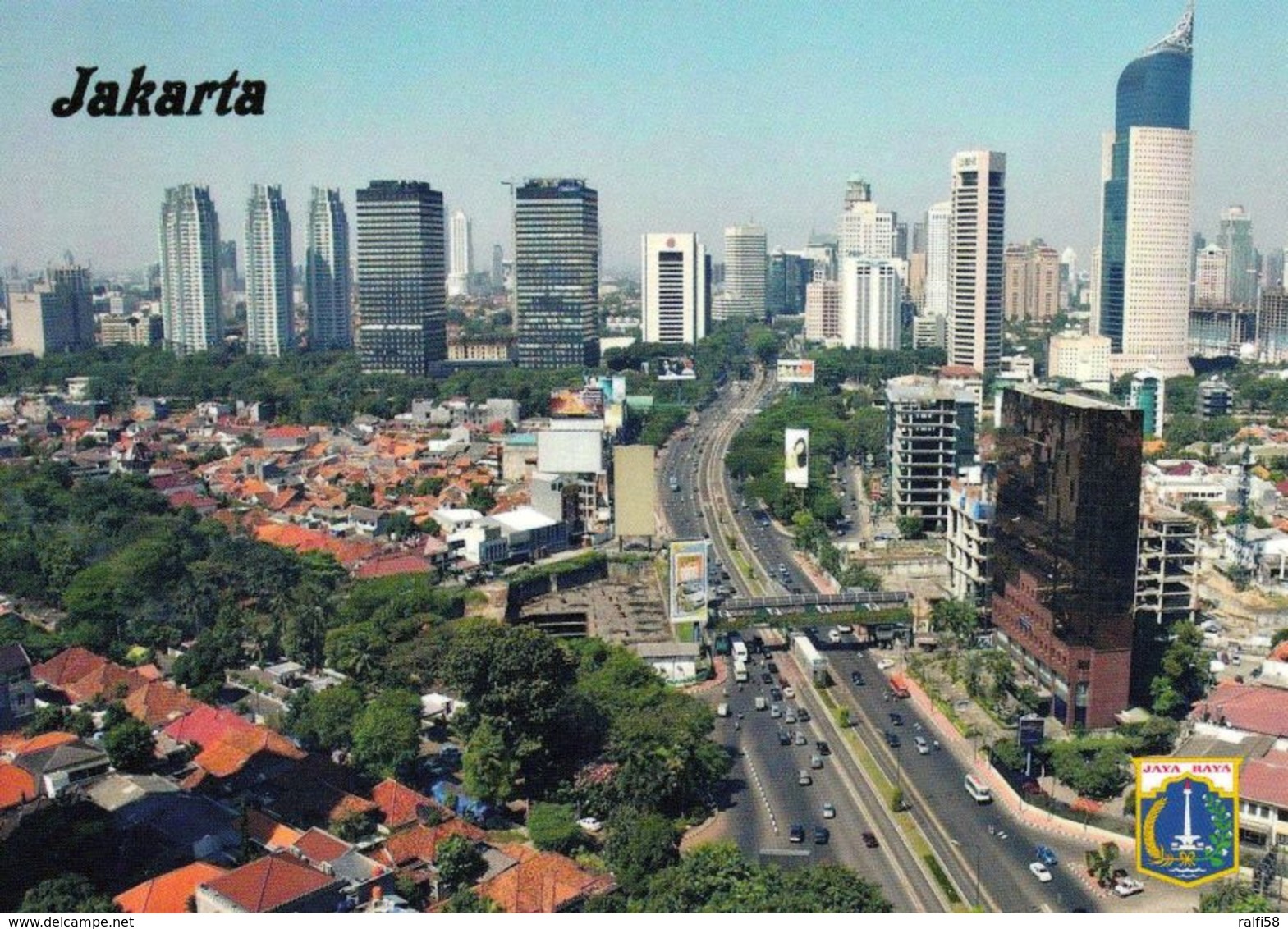 1 AK Indonesien * Blick Auf Die Hauptstadt Jakarta - Luftbildaufnahme * - Indonesien