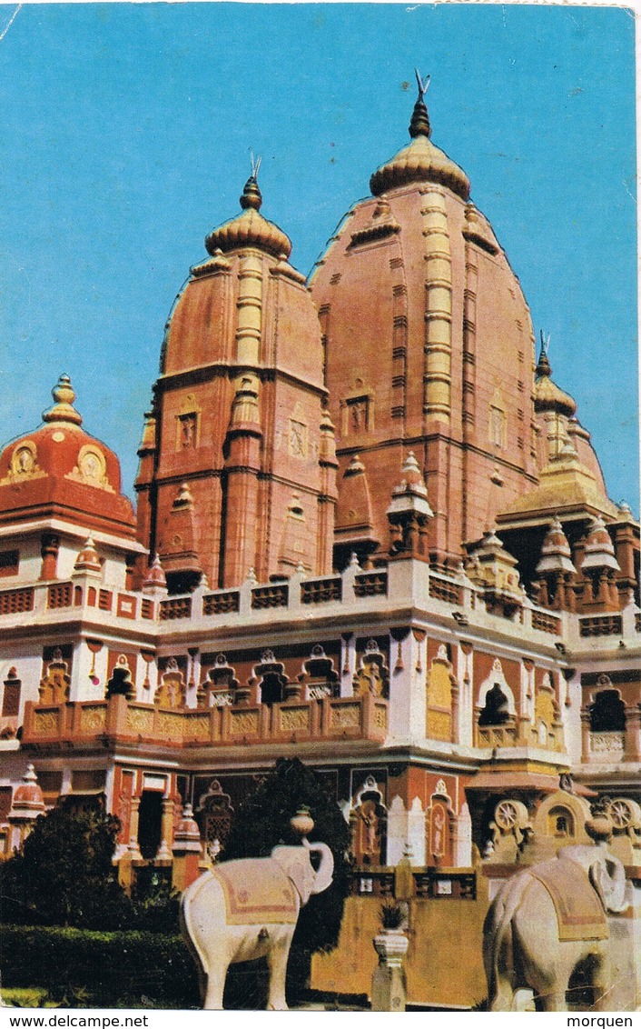 30726. Postal Aerea NEW DELHI (India) 1986. BIRLA Temple - Cartas & Documentos