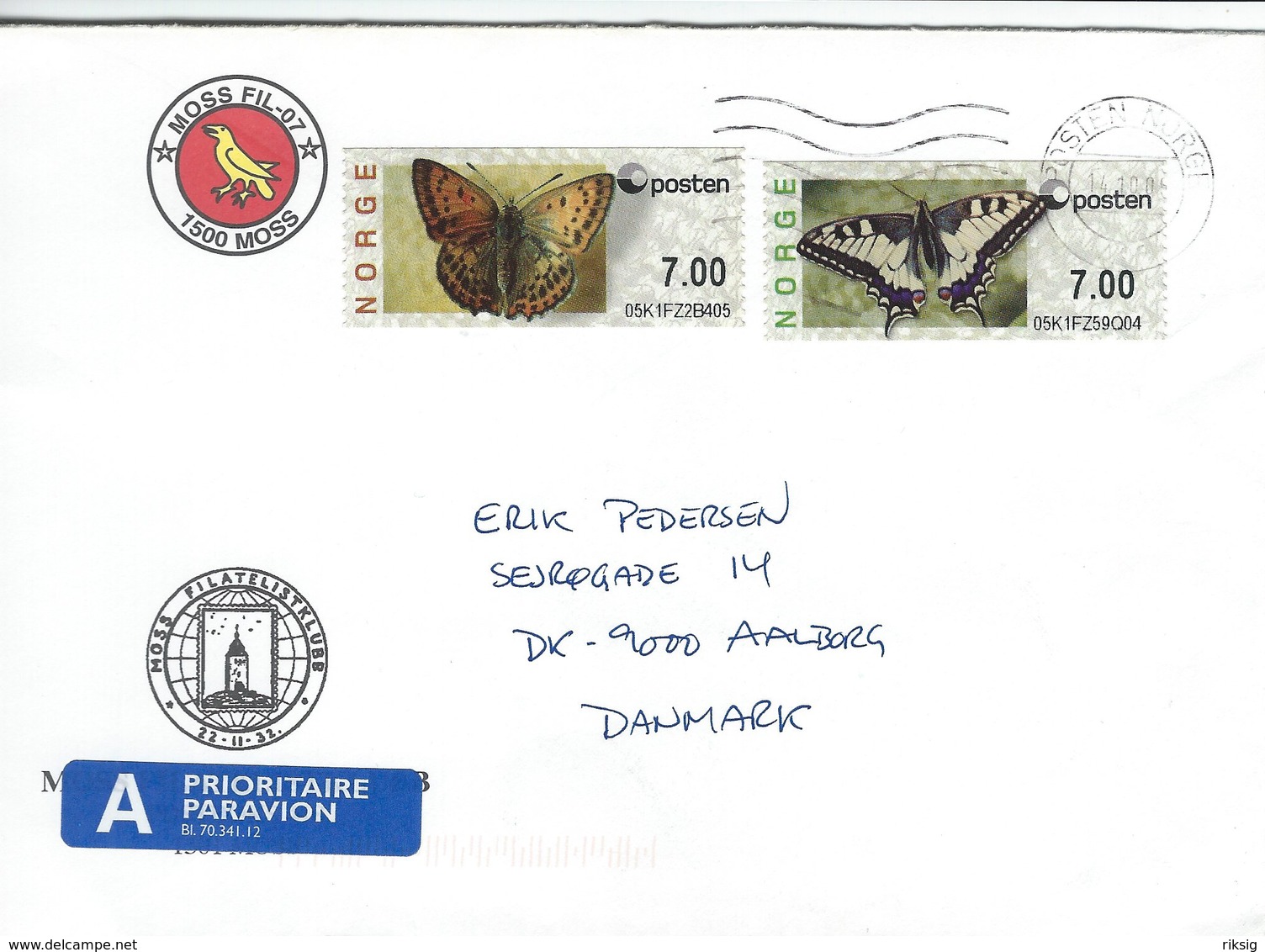 Norway  -   Cover Sent To Denmark     H-1422 - Other & Unclassified