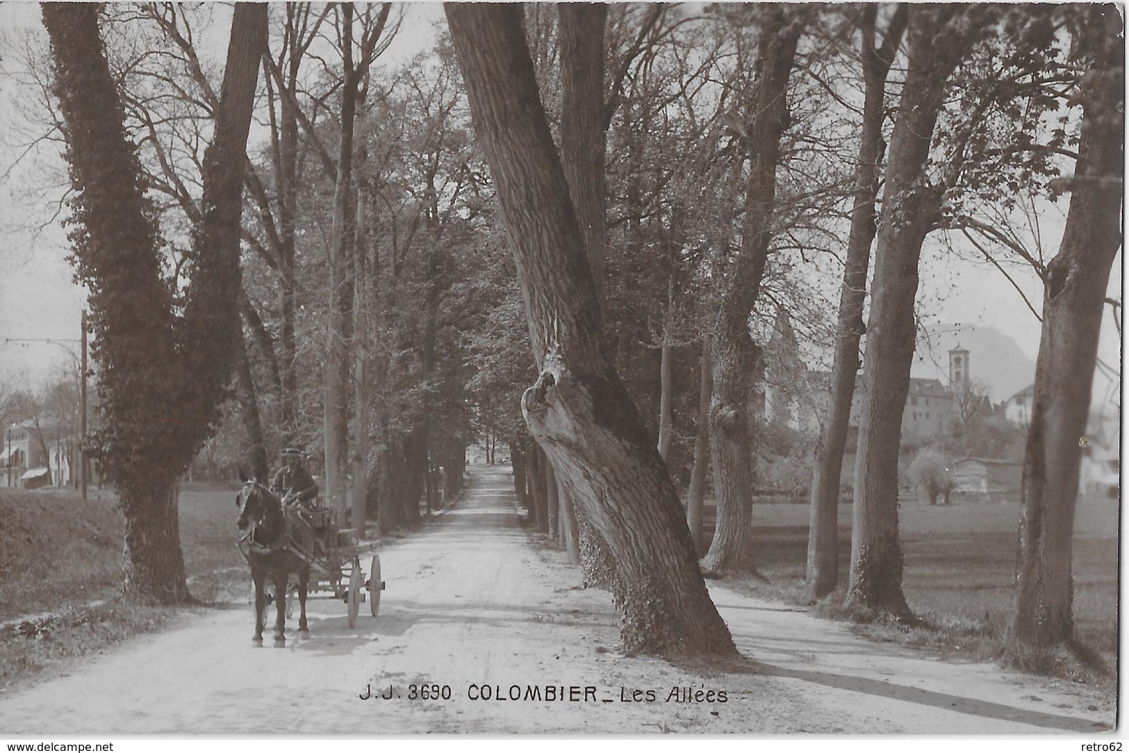 COLOMBIER → Belle Carte Postale, Fermier Avec Wagon  Anno 1914 - Colombier