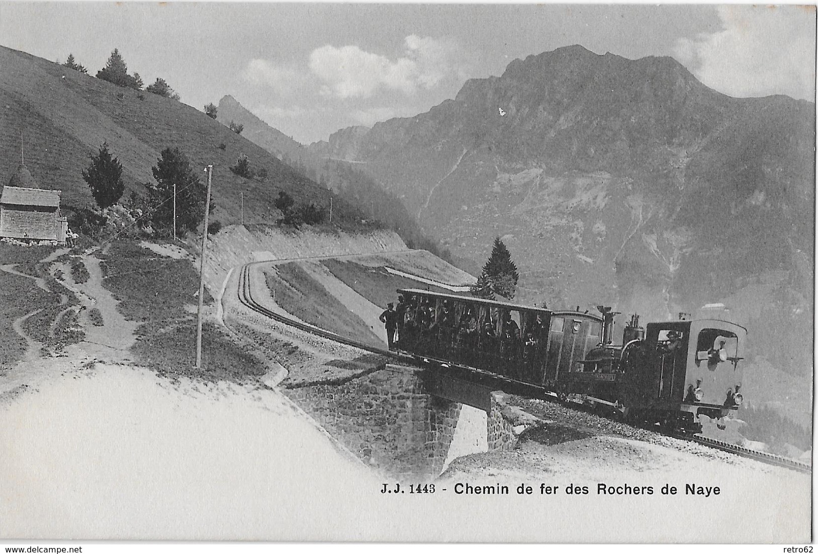 CHEMIN DE FER DES ROCHERS DE NAYE → Train à Vapeur CompletCA.1900 - Roche