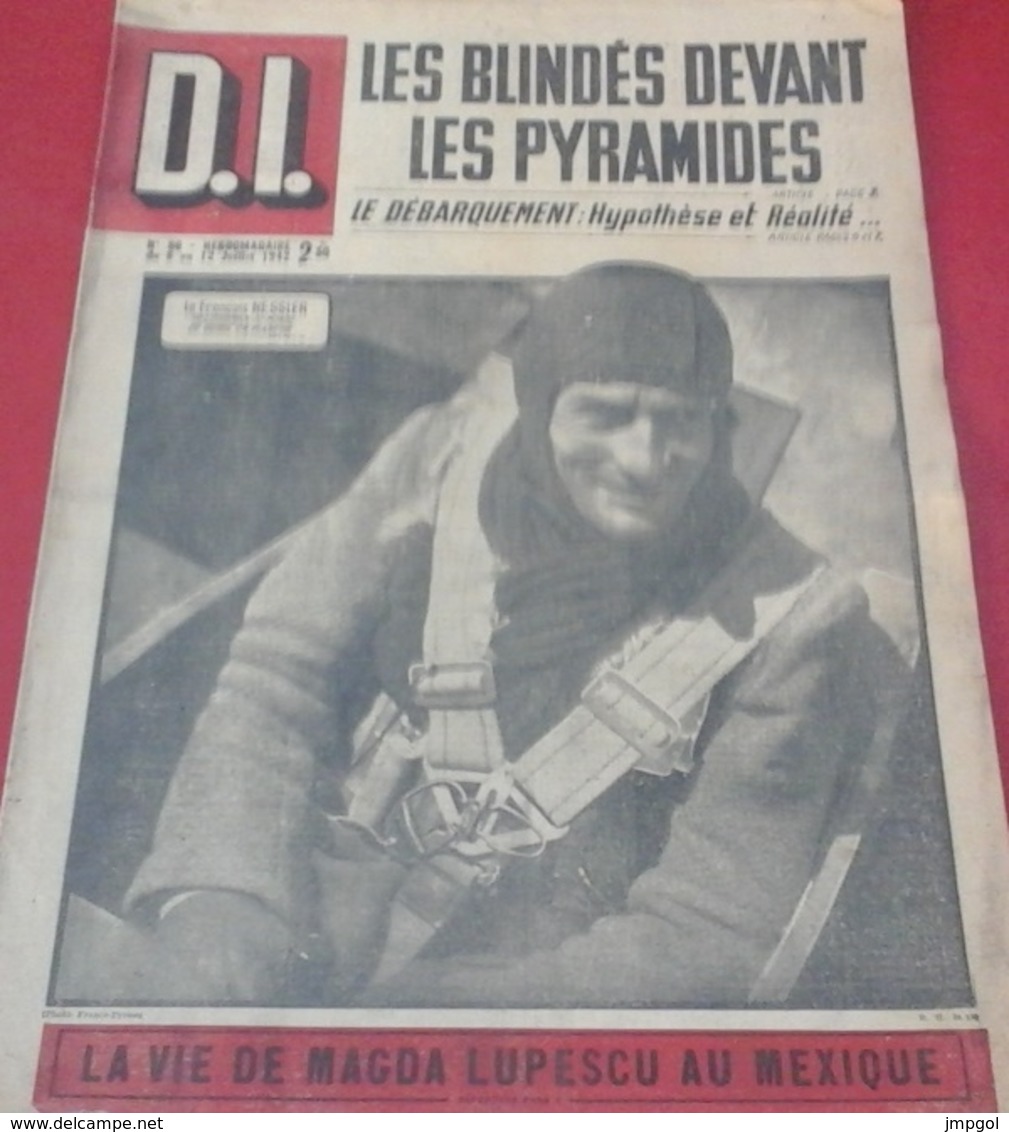 WW2 Dimanche Illustré N°86 Juillet 1942 Blindés Devant Les Pyramides, Hypothèse Du Débarquement,  Nessler Planeur - 1900 - 1949