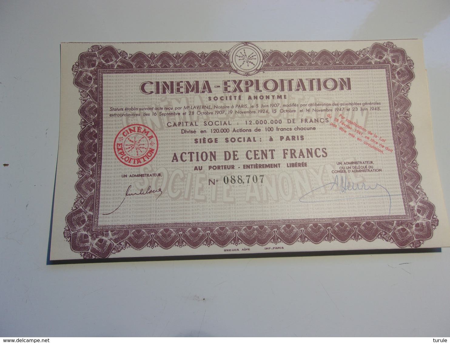 CINEMA EXPLOITATION (1948) - Other & Unclassified