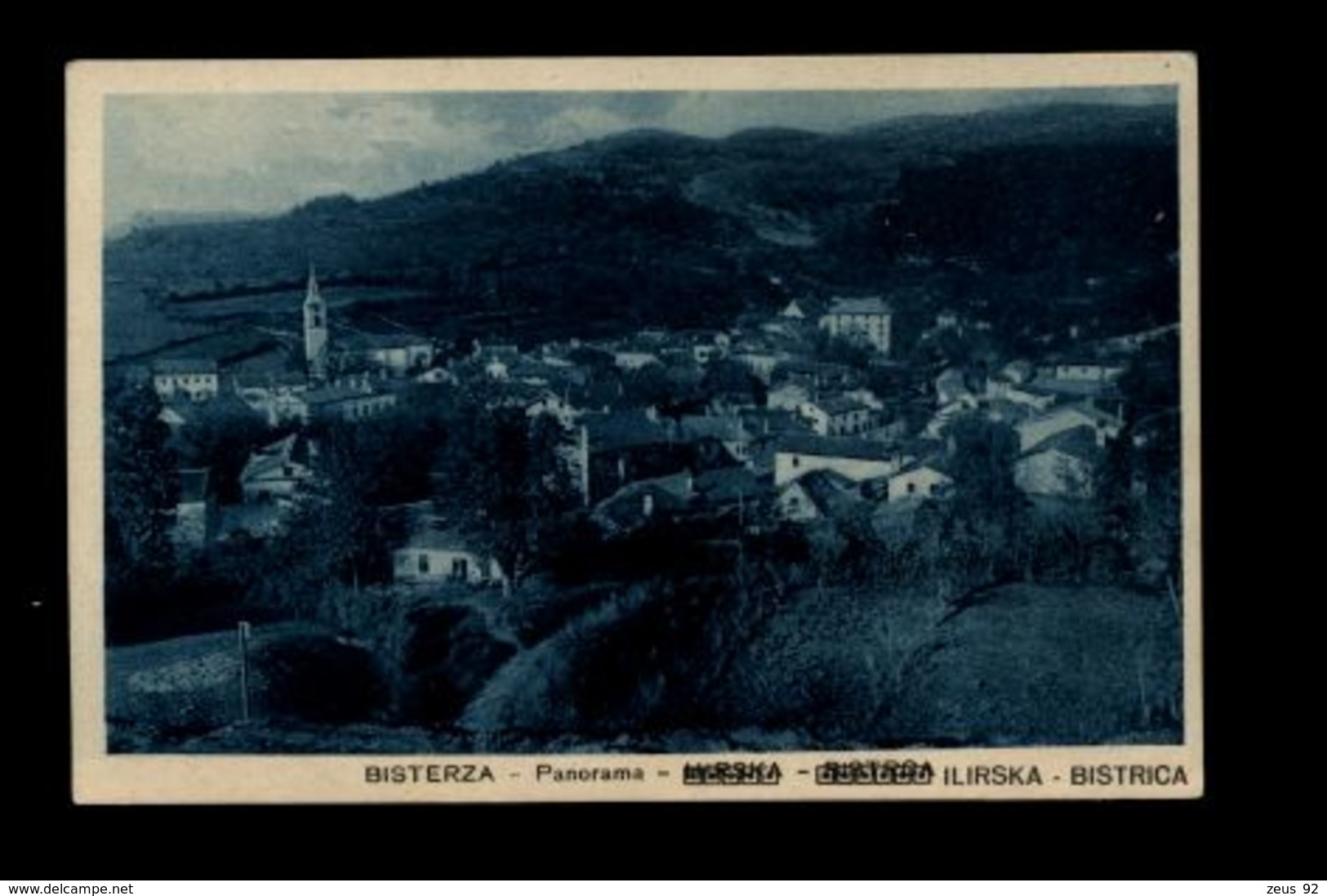 B9485 SLOVENIA ITALIANA - BISTERZA ILIRSKA BISTRICA - PANORAMA PERFETTA VIAGGIATA CON FRANCOBOLLO 1926 VILLA DEL NEVOSO - Slovenia